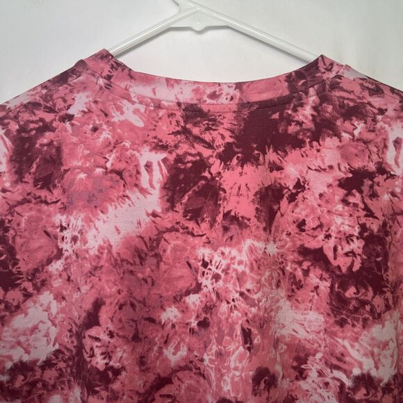 Under Armour Crewneck Cropped Sweatshirt Womens Size Large Pink Camo Long Sleeve - Picture 11 of 12